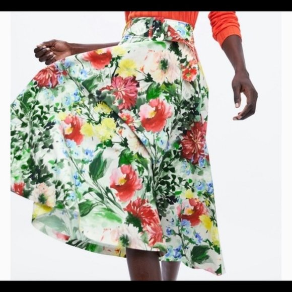 Philosophy Muti Color Belted High Waist Skirt - Picture 2 of 7